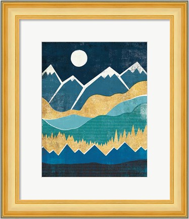 Framed Big Sky and Mountains Print