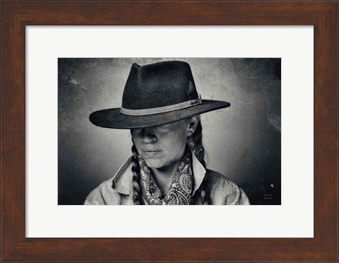 Framed Home on the Range Cowgirl I Print
