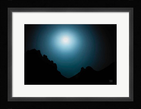 Framed Blue Moon Desert Print