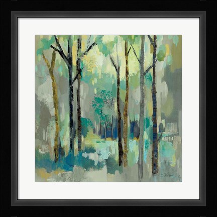 Framed Romantic Forest Neutral Print