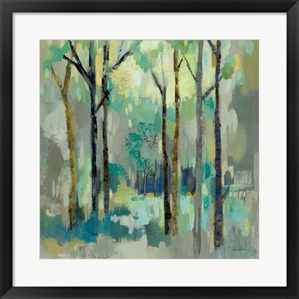 Framed Romantic Forest Neutral Print