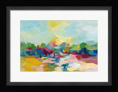 Framed Colorful Inlet Print