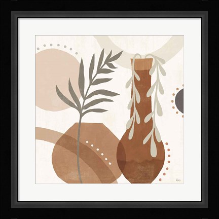 Framed Botanical Form II Neutral Print