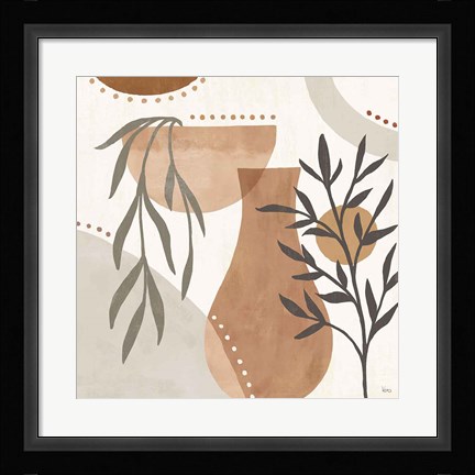 Framed Botanical Form III Neutral Print