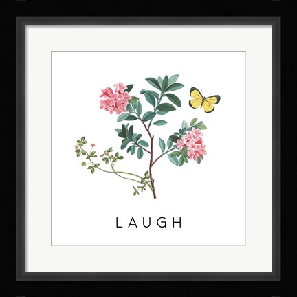 Framed Victorian Garden Bright VIII Print