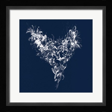 Framed Heart Silhouette Print