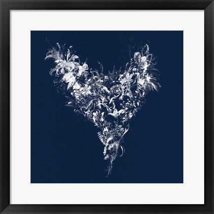 Framed Heart Silhouette Print