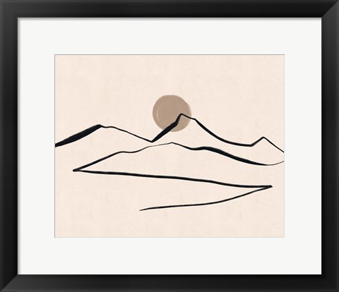 Framed Linear Landscape No. 1 Print