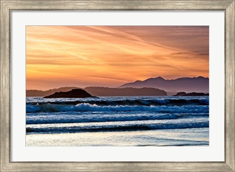 Framed Long Beach Sunset Print