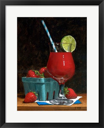 Framed Strawberry Daquiri Print