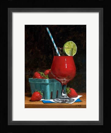Framed Strawberry Daquiri Print