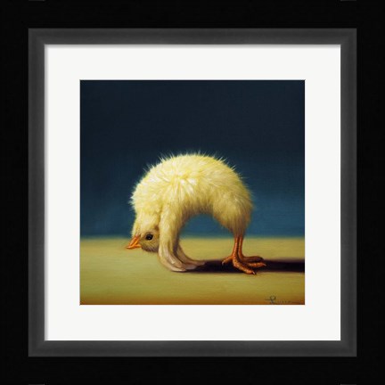 Framed Yoga Chick Upward Bow Print