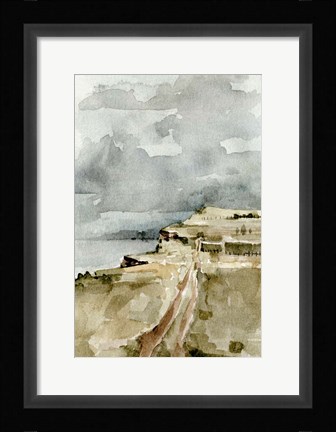 Framed Rainy Coast II Print