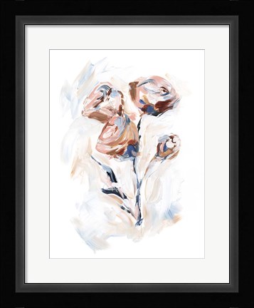 Framed Abstract Rose Bouquet II Print