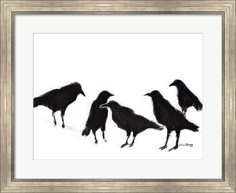 Framed Conspiracy of Ravens No. 2 Print