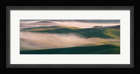 Framed Dream Land in Morning Mist 2 Print