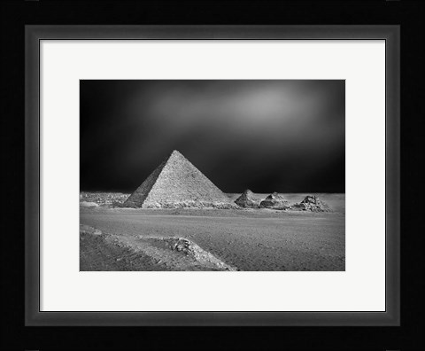 Framed Pyramids Print