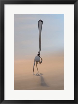 Framed walker Print