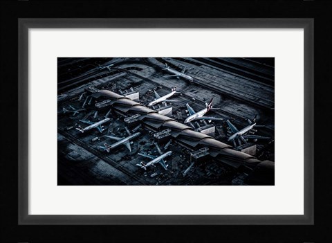 Framed Above LAX Print