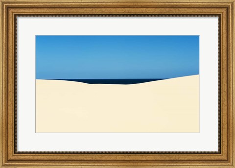 Framed Sky Sea Desert Print