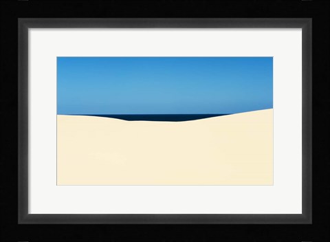 Framed Sky Sea Desert Print