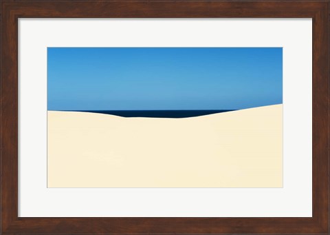 Framed Sky Sea Desert Print