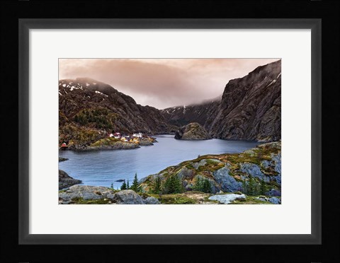 Framed Norwegian Village Print