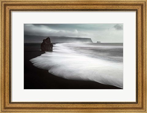 Framed Black Beach Print