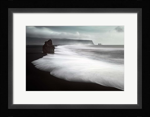 Framed Black Beach Print