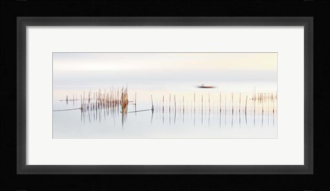 Framed boat Print