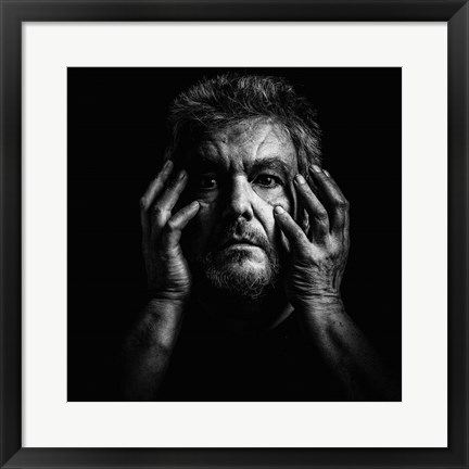 Framed Fear and Grief Eat Life Print