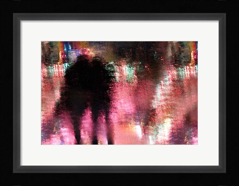 Framed Rain above the Funfair Print