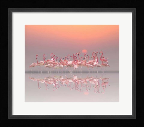 Framed Meeting Before Sunset Print