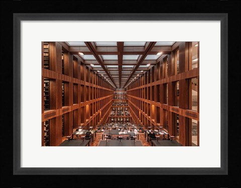 Framed Library in Berlin Print