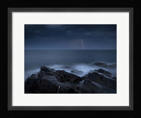 Framed Storm over a Sea Print