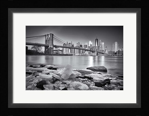 Framed New York - Brooklyn Bridge Print