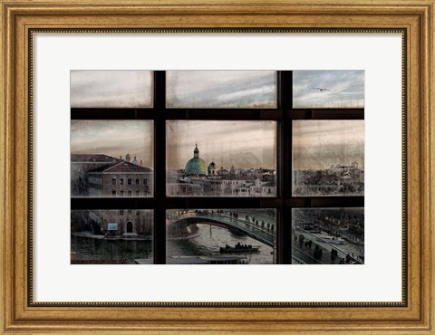 Framed Venice Window Print