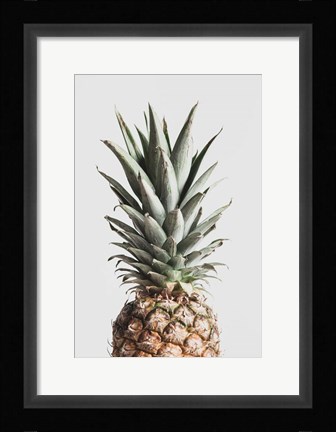 Framed Pineapple Natural Print