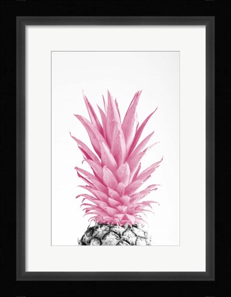 Framed Pinapple Pink 3 Print