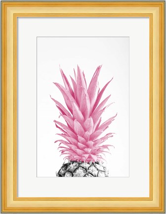 Framed Pinapple Pink 3 Print