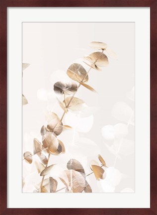 Framed Eucalyptus Creative Gold 2 Print