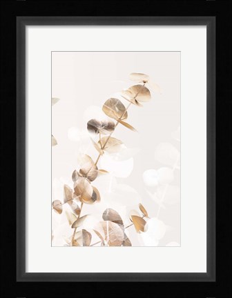 Framed Eucalyptus Creative Gold 2 Print