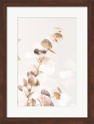 Framed Eucalyptus Creative Gold 2 Print