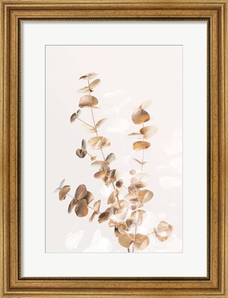Framed Eucalyptus Creative Gold 3 Print