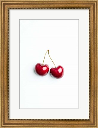 Framed Pair of Cherries Print