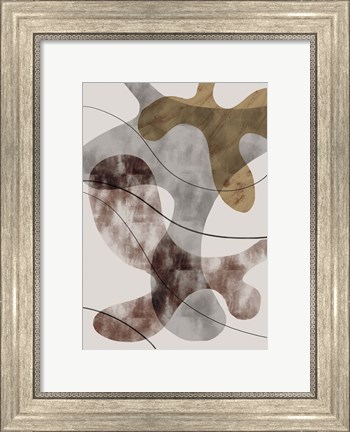 Framed Brown Seaweed Print