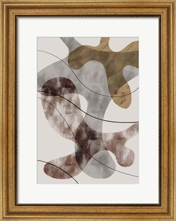 Framed Brown Seaweed Print