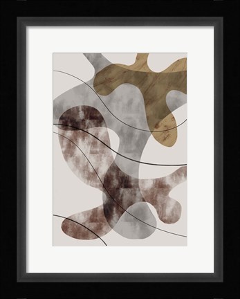 Framed Brown Seaweed Print
