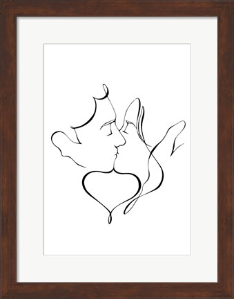 Framed Kiss Print