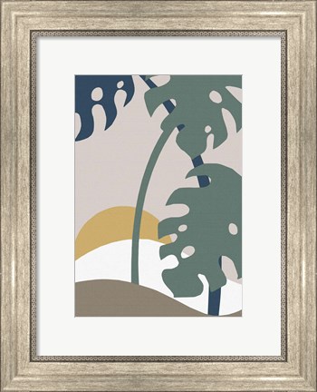 Framed Monstera Cut Out 2 Print